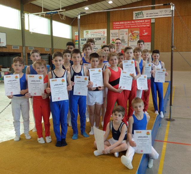 Gruppenbild Einzelmeisterschaft der Rhein-Lahn-Turner