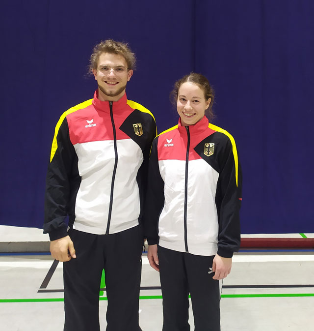 Luca Christ und Timea Klaedtke vom VfL Lahnstein