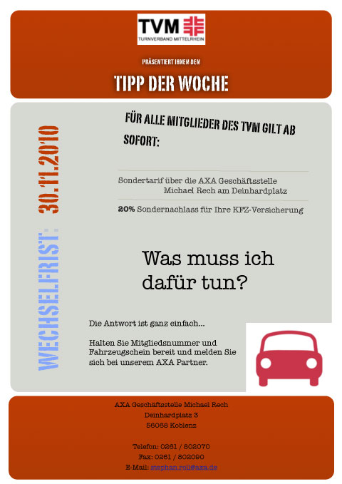 AXA Tipp der Woche