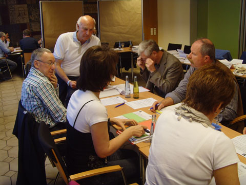 Gruppenarbeit beim Jubiläumsseminar