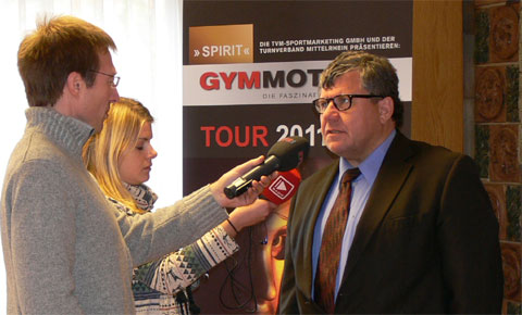 TVM Präsident, Michael Mahlert, bei der Pressekonferenz