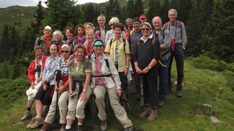 Die Gruppe am Hausberg