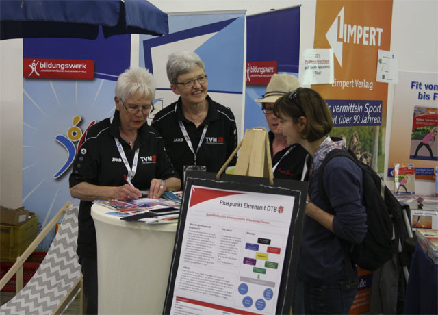 Infostand beim Turnfest Rheinland-Pfalz